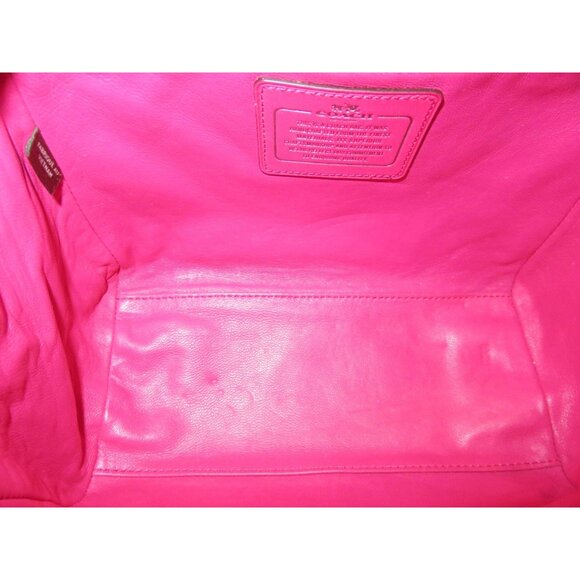 Coach 2016 Drifter Pink Mixed Leather Carryall Satchel 2 Way Crossbody Handbag - Picture 6 of 14
